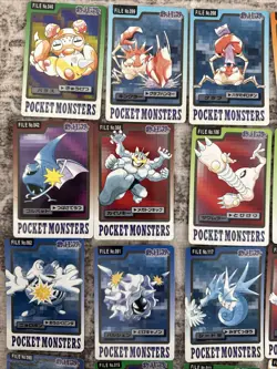 Pokemon 1997 Bandai Carddass Lot 22 Cards Japanese Vintage Near Mint - Image 2