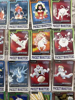 Pokemon 1997 Bandai Carddass Lot 22 Cards Japanese Vintage Near Mint - Image 3