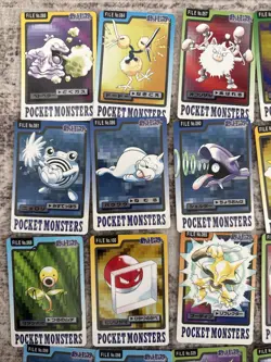 Pokemon 1997 Bandai Carddass Lot 22 Cards Japanese Vintage Near Mint - Image 2