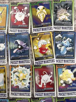 Pokemon 1997 Bandai Carddass Lot 22 Cards Japanese Vintage Near Mint - Image 3