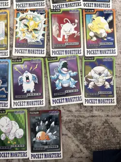 Pokemon 1997 Bandai Carddass Lot 22 Cards Japanese Vintage Near Mint - Image 4