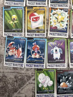 Pokemon 1997 Bandai Carddass Lot 22 Cards Japanese Vintage Near Mint - Image 5