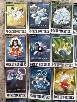 Pokemon 1997 Bandai Carddass Lot 23 Cards Japanese Vintage Near Mint - Image 2