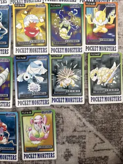 Pokemon 1997 Bandai Carddass Lot 23 Cards Japanese Vintage Near Mint - Image 4