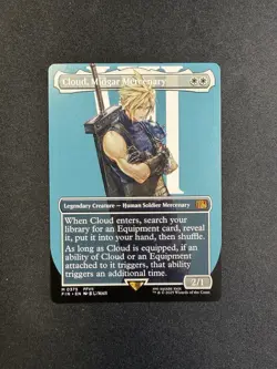 MTG English Cloud, Midgar Mercenary (Borderless) NM Normal Magic The Gathering - Image 1