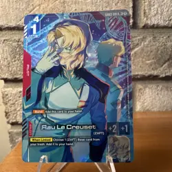 Bandai Gundam Card Game Rau Le Creuset Pilot R + alt art GD03-091 - Image 1