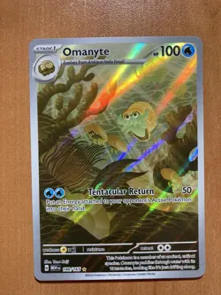 Pokemon Card Omanyte Illustration Rare- Scarlet and Violet 151 NM Fast Shipping - Image 1