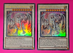 Yu-Gi-Oh Azure-Eyes Silver Dragon 1st Edition Ultra Rare SDBE-EN040 Nm 2 cards - Image 1
