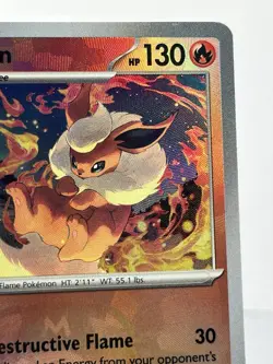Pokemon TCG Flareon Master Ball Reverse Holo Card 013/131 Prismatic Evolutions - Image 3