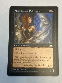 Mischievous Poltergeist - Magic the Gathering MTG Weatherlight Single Card - Image 1