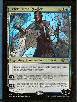 158 Teferi Time Raveler Stained Glass Secret Lair Series SLD #526 Unplayed MTG - Image 1