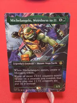 Michelangelo, Weirdness to 11 (Borderless) Teenage Mutant Ninja Turtles Regular - Image 1