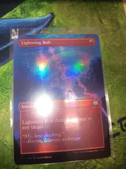 Lightning Bolt (Borderless) 361 Double Masters 2022 Magic: The Gathering Foil NM - Image 1