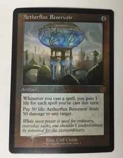 Aetherflux Reservoir The Brothers' War: Retro Frame Artifacts Foil - Image 1