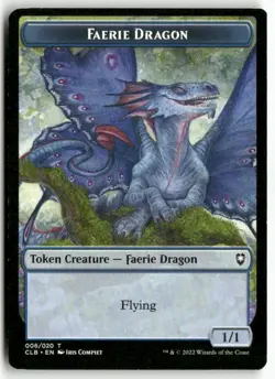 Faerie Dragon Token 6 Commander Legends: Battle for Baldur's Gate MTGLP - Image 1