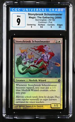 STONYBROOK SCHOOLMASTER Morningtide Foil C CGC 9 MTG [Nostalgium] - Image 1