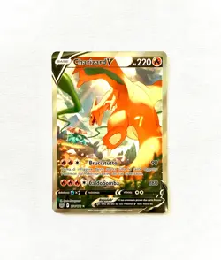 Pokemon Charizard V #154 Spada & Scudo Astri Lucenti Art Rare 2021 italiano NM+ - Image 1