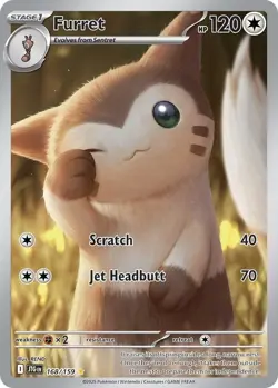 Pokemon TCG Furret 168/159 Pokemon Journey Together - Image 1