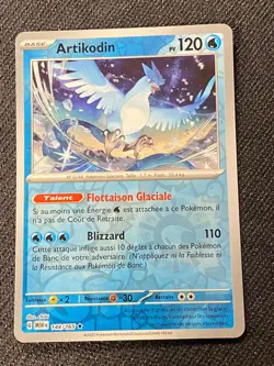 CARTE POKEMON ARTIKODIN 144/165 FR HOLO REVERSE 151 - NM/M - Image 1