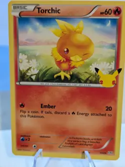 2021 Pokemon 25th Anniversary Mcdonalds Promo Non-Holo Torchic 11/25 - Image 1