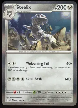 Steelix 093/132 Rare Mega Evolution Pokemon Holo Near Mint - Image 1