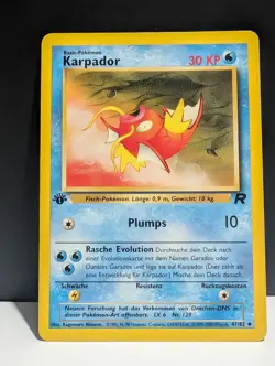 Pokemon Karpador 1.Edition 47/82, Rocket set, DE, Karte, TCG - Image 1
