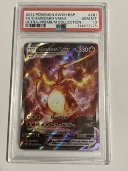 PSA 10 Charizard VMAX Ultra Premium Collection Promo 2022 Pokemon SWSH #261 - Image 1