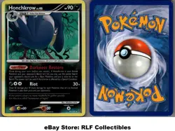 2009 Pokemon, Supreme Victors, #29/147 Honchkrow, Reverse Holo Rare - Image 1