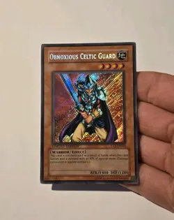 Yugioh Obnoxious Celtic Guard CT1-EN006 Secret Rare LP - Image 3
