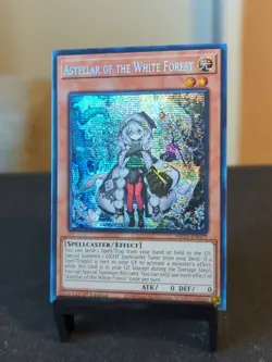 Yugioh Astellar of the White Forest MP25-EN079 Prismatic Secret Rare 1st Ed NM - Image 2