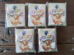 5 Pokemon Prismatic Evolutions ETB Sleeves Sealed card pack case sr ex gx art - Image 1
