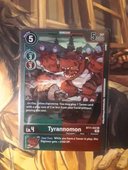 Digimon Card Game Tyrannomon [BT11-052] [Dimensional Phase] Foil Near Mint - Image 1