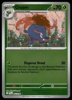 Gloom 002/094 Common Phantasmal Flames Pokemon Reverse Holo Near Mint - Image 1