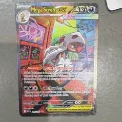 Pokemon Mega Scrafty EX 285/217 ASCEND HEROES Secret Rare Full Art Holo ENG - Image 1