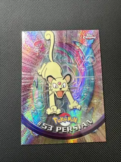 Pokemon Topps Chrome Persian #53 Spectra Holo - Image 1