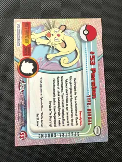 Pokemon Topps Chrome Persian #53 Spectra Holo - Image 2
