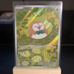 Pokemon Rowlet 90/88 Illustration Rare Perfect Order - Image 1