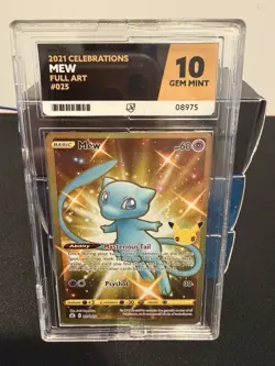 Mew 025/025 Celebrations Full Art Ace Gem Mint 10 Pokemon - Image 1