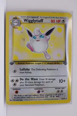 Pokemon ~ Jungle 1st Edition ~ Wigglytuff ~ Regular ~ LP Great ~ #32 - Image 1