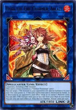 1 x Hiita the Fire Charmer, Ablaze - SAST-EN056 - Rare - Unlimited Edition Near - Image 1