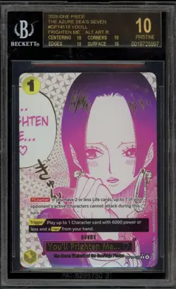 One Piece CCG You'll Frighten Me… Alt Art OP14-118 BGS 10 BLACK LABEL - Image 1