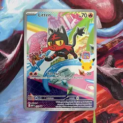 NM Litten 044 ME: Mega Evolution Promo AUTHENTIC Pokemon Card - Image 1