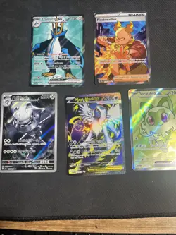 Pokemon TCG Lot Of 5 All Near Mint Cards Art Rares Illustration Rares Full Arts - Image 1