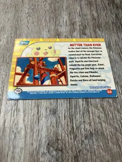Better Than Ever Pikachu's Vacation Topps Pokemon Card - Image 2