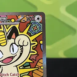 Meowth EX SIR Full Art Holo Rare Pokemon TCG Card 121/088 Perfect Order - Image 4
