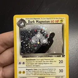 Pokemon Dark Magneton TCG Holo Rare Card 11/82 Unlimited !!!!SWIRL!!! NM - Image 2
