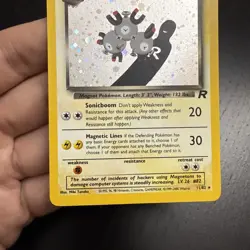 Pokemon Dark Magneton TCG Holo Rare Card 11/82 Unlimited !!!!SWIRL!!! NM - Image 3