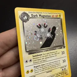 Pokemon Dark Magneton TCG Holo Rare Card 11/82 Unlimited !!!!SWIRL!!! NM - Image 4