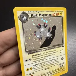 Pokemon Dark Magneton TCG Holo Rare Card 11/82 Unlimited !!!!SWIRL!!! NM - Image 5