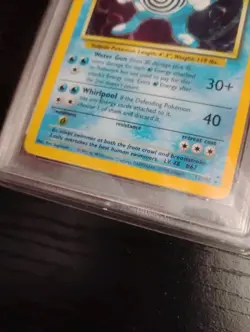 1999 Pokemon TCG Poliwrath Base Set Holo Unlimited Rare Card 13/102 PSA 7 - Image 3